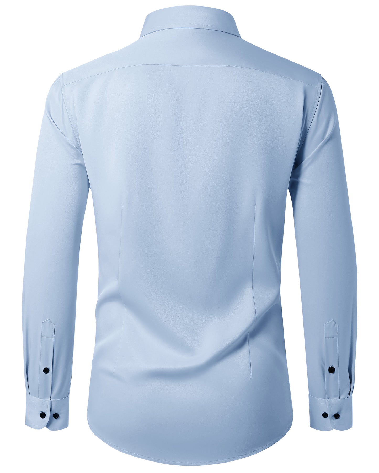 Lusead Slim Fit Dress Shirt for Men Long Sleeve Button Up Shirt