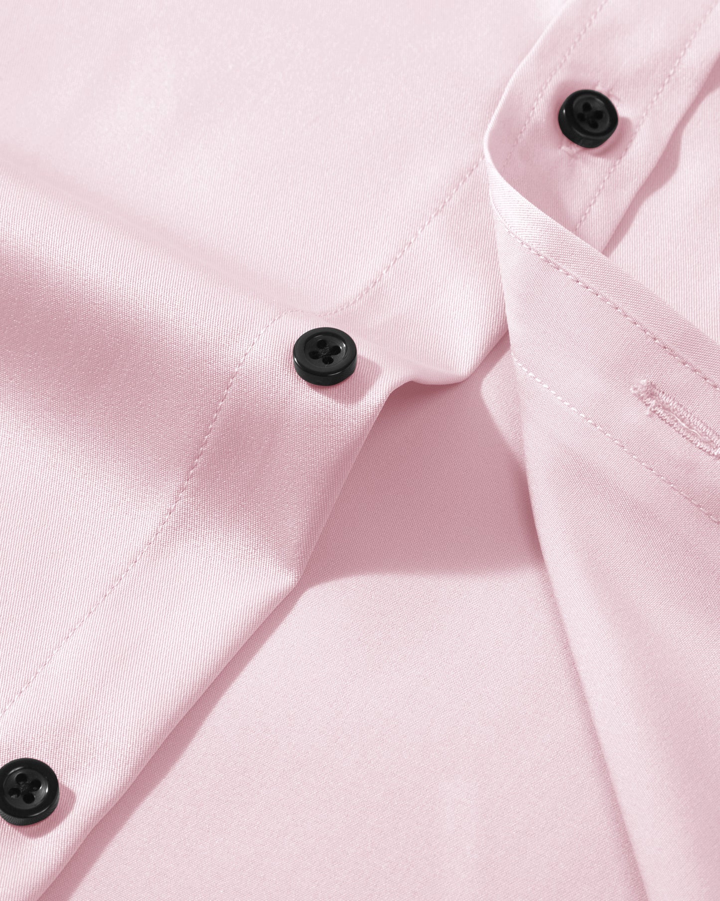 Lusead Mens Pink Dress Shirts Long Sleeve Stretch Button Up Shirt