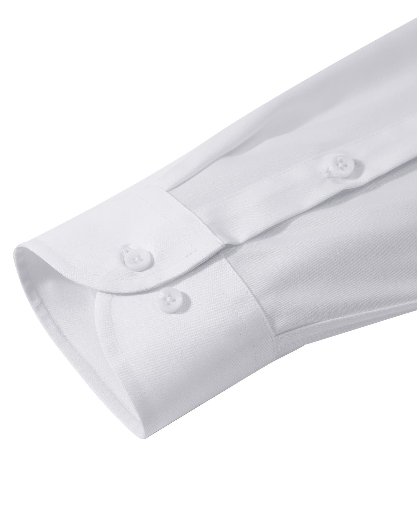 Lusead Mens White Slim Fit Dress Shirts Wrinkle Free Tuxedo Shirt