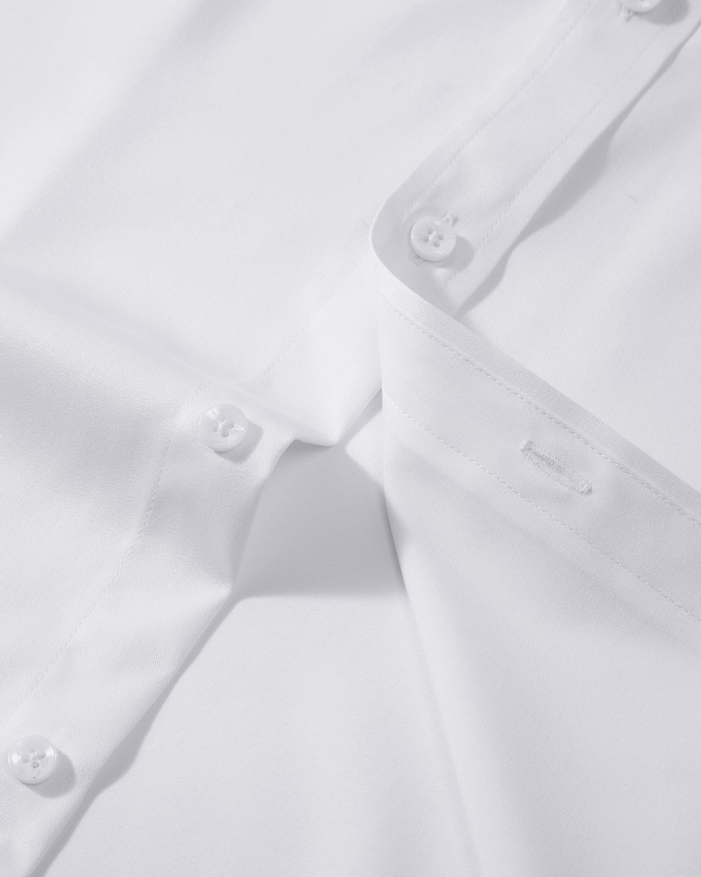 Lusead Mens White Slim Fit Dress Shirts Wrinkle Free Tuxedo Shirt