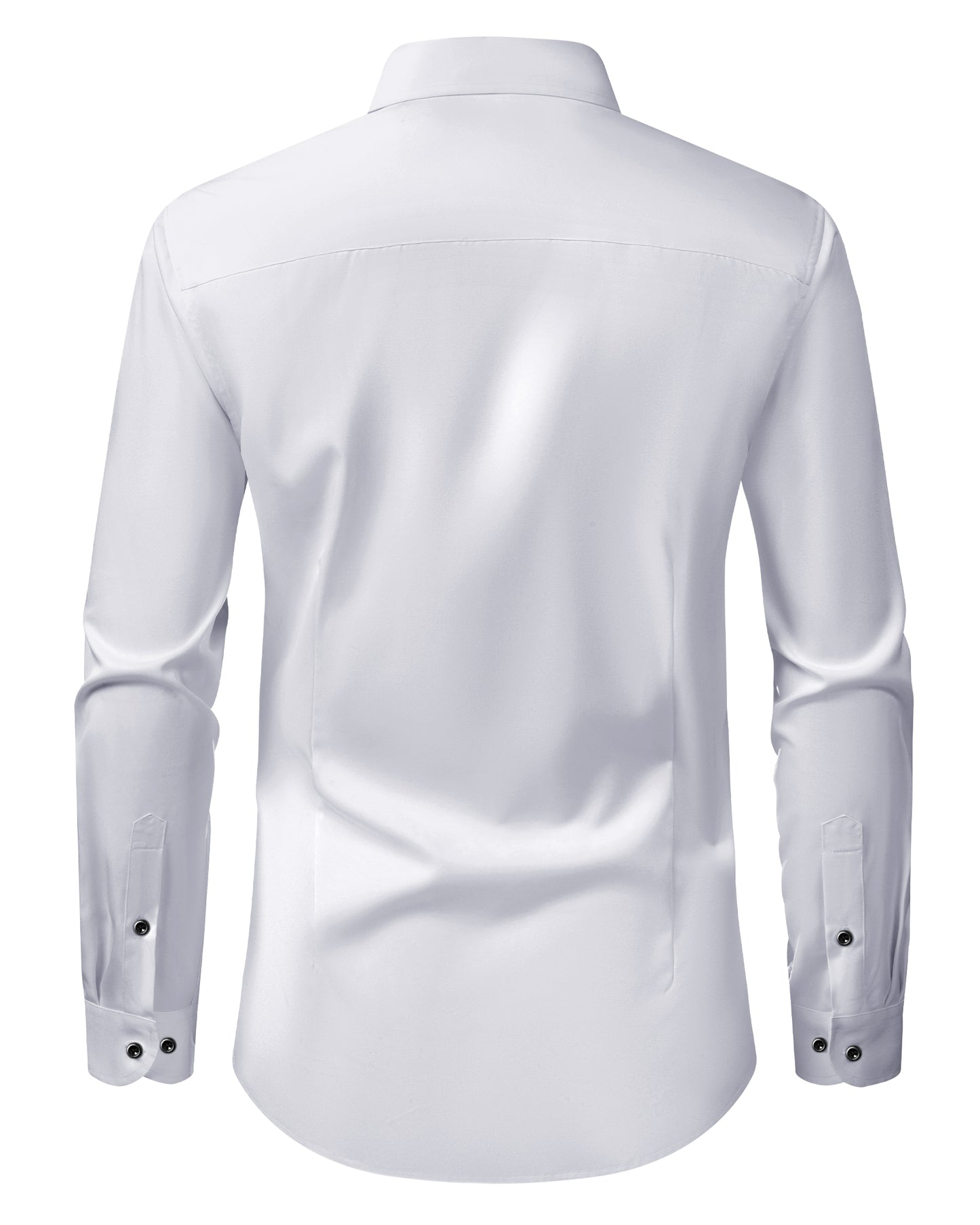 Lusead Slim Fit Dress Shirt for Men Long Sleeve Button Up Shirt