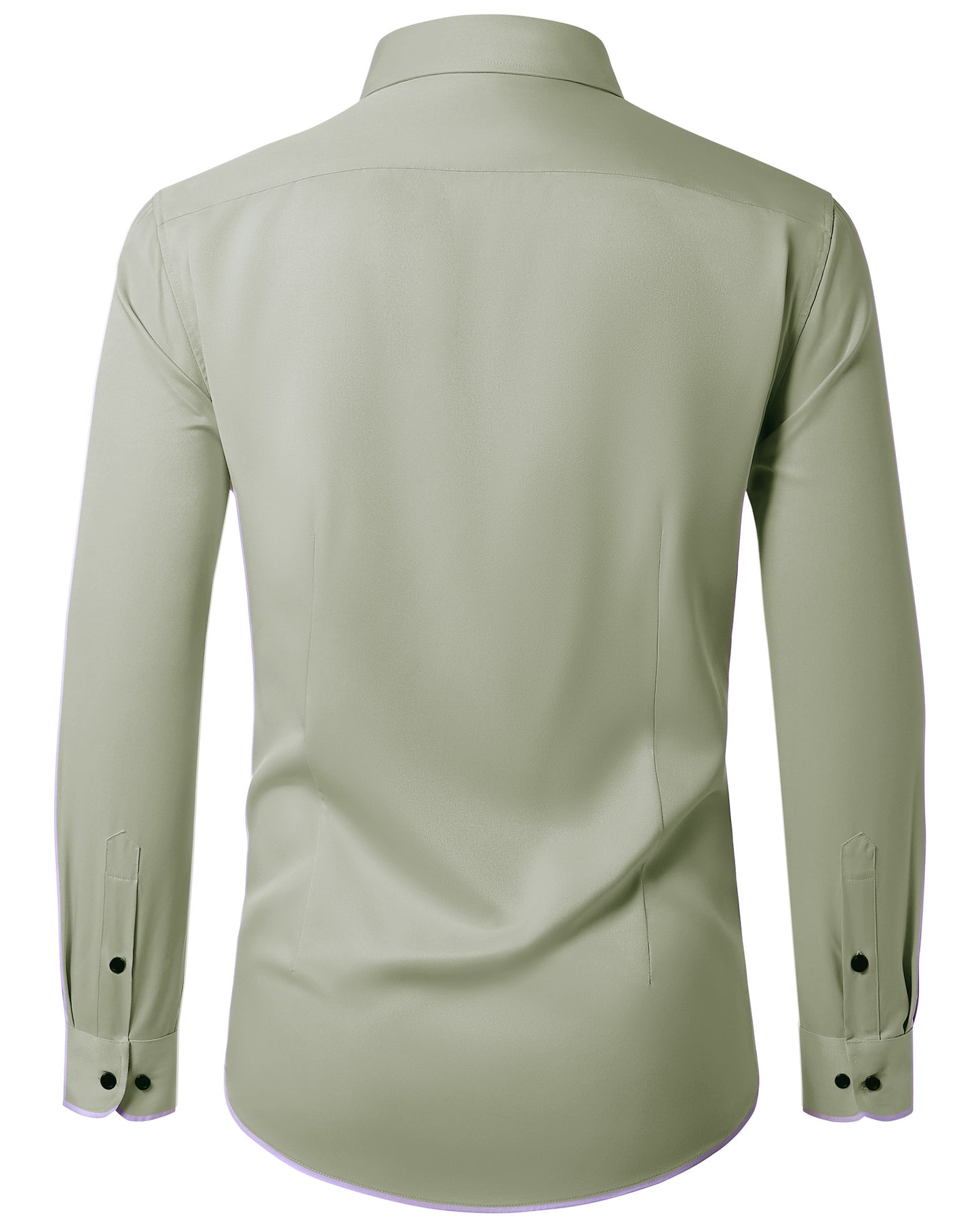 Lusead Slim Fit Dress Shirt for Men Long Sleeve Button Up Shirt