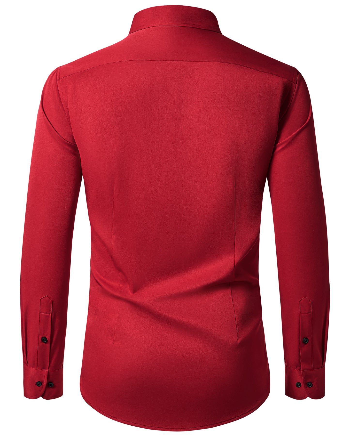 Lusead Slim Fit Dress Shirt for Men Long Sleeve Button Up Shirt