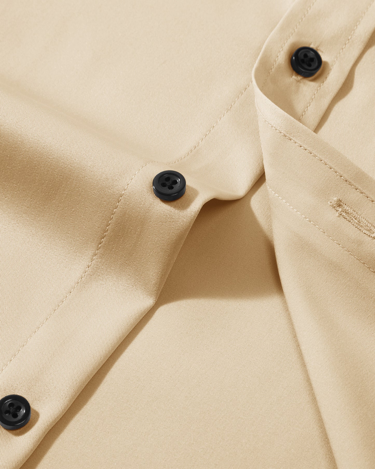 Lusead Mens Tan Dress Shirt Long Sleeve Stretch Button Down Shirts