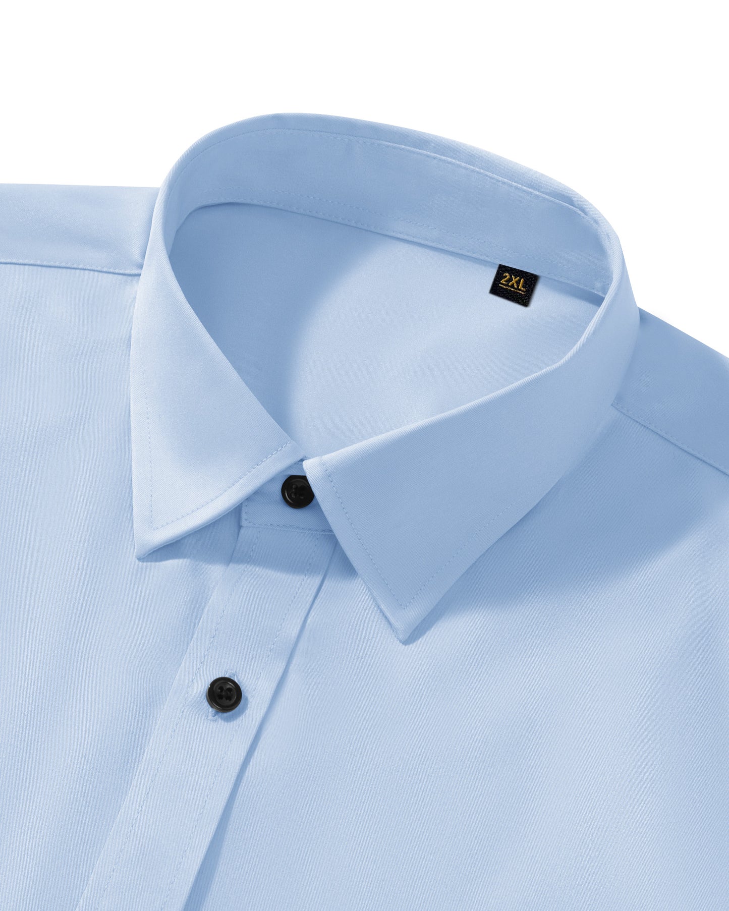 Lusead Slim Fit Dress Shirt for Men Long Sleeve Button Up Shirt