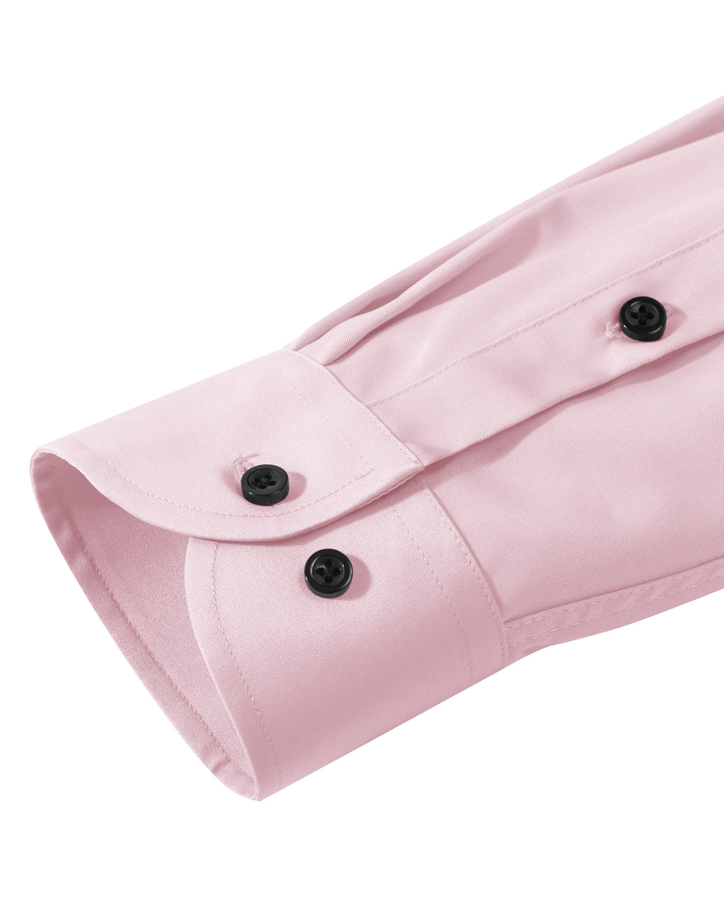 Lusead Mens Pink Dress Shirts Long Sleeve Stretch Button Up Shirt