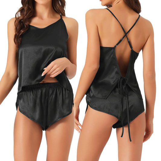 SPAIOERSILK Women's Silk Pajamas Set - Satin Silk Sleepwear for Women